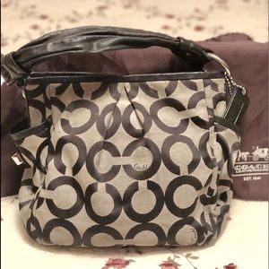 Coach Signature “C” Logo Canvas/Leather Bag